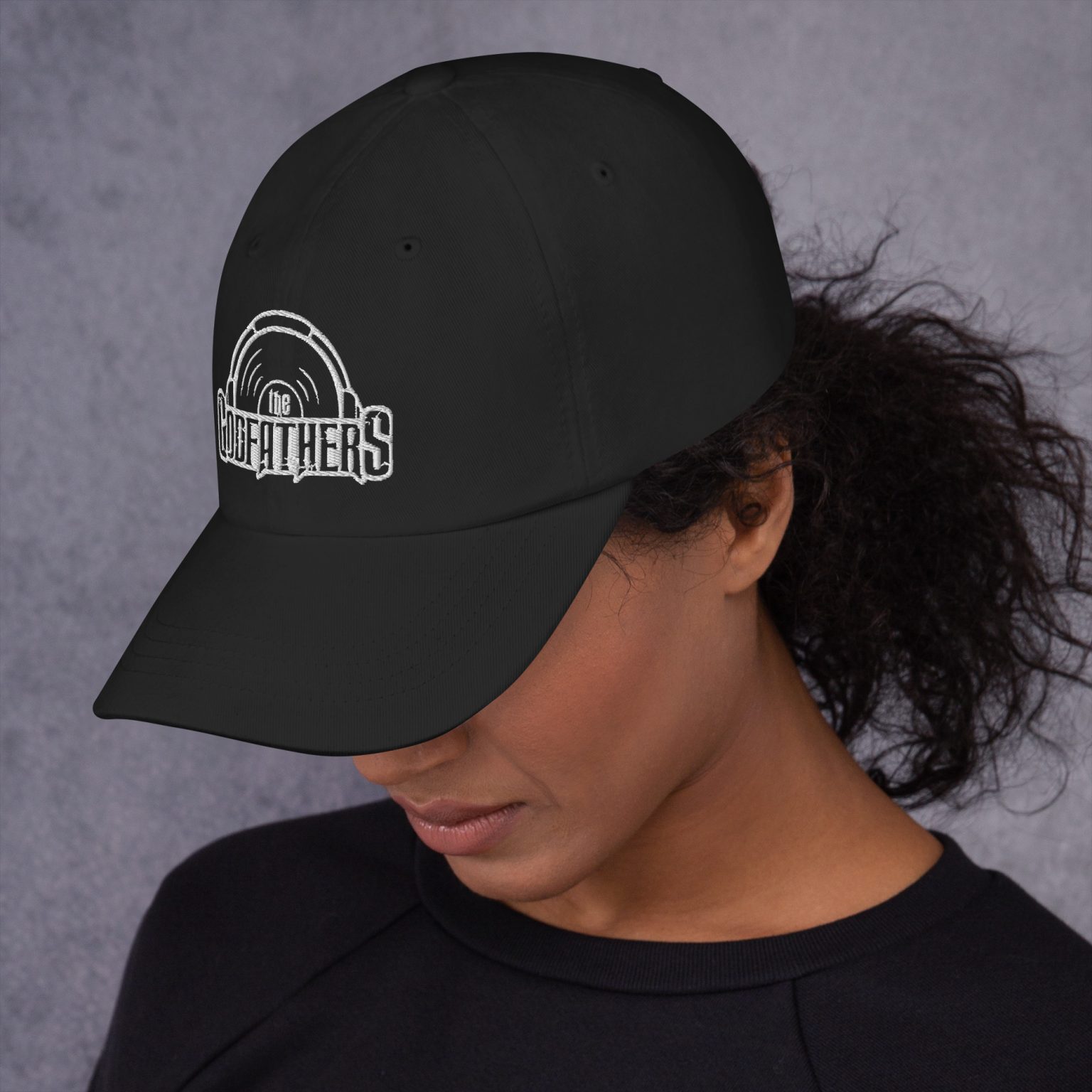 GF Nostalgear Classic Dad Hat Azania | Black | Black Logo view 3