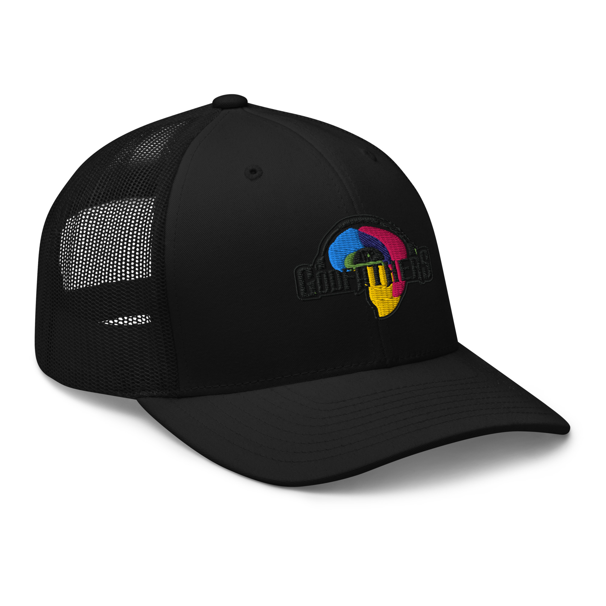 GF Nostalgear Trucker Cap GF Nostalgear Trucker Cap - Azania / Black / Black Logo view 4